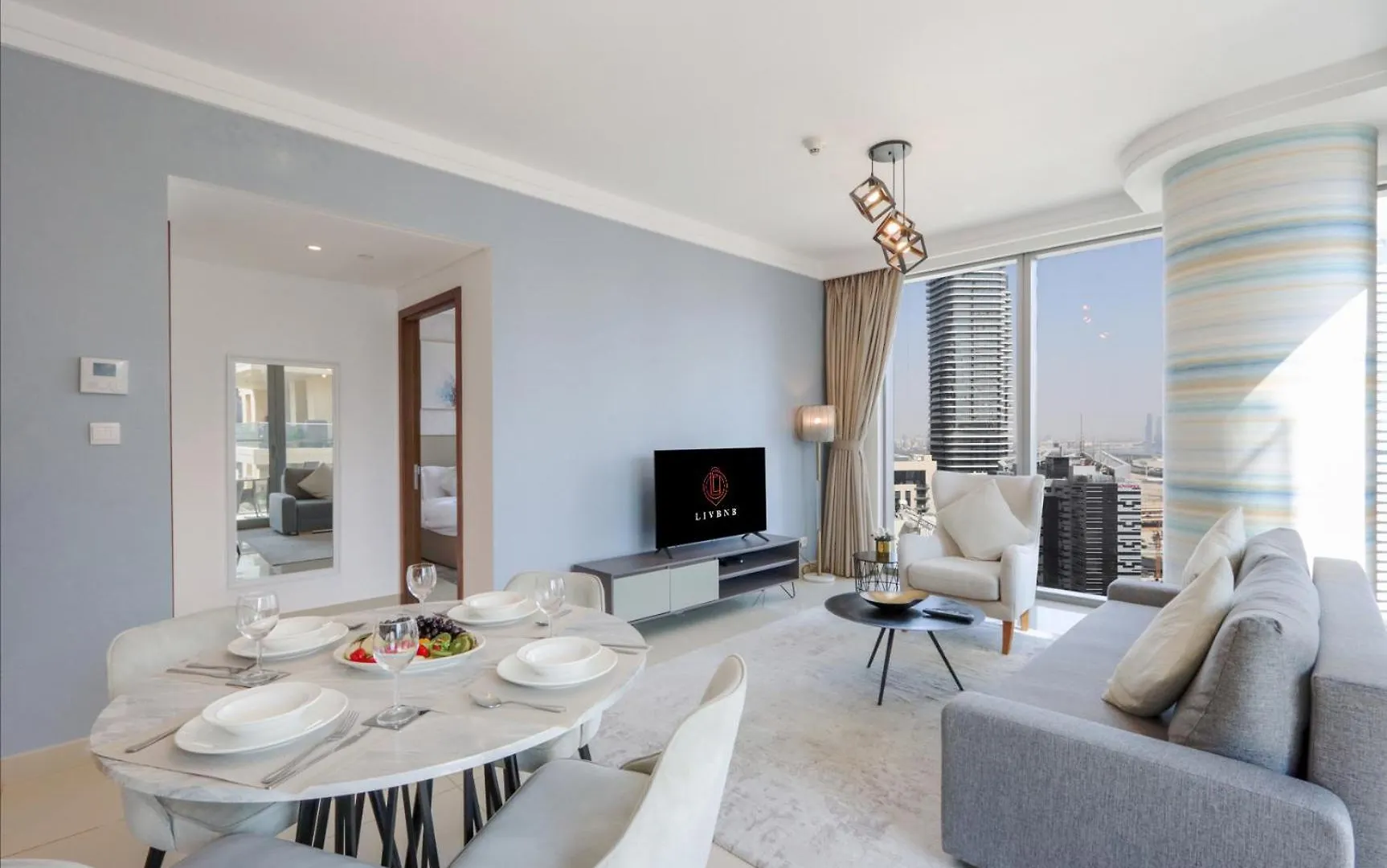 Livbnb - Bright 1Br Boulevard Point Dubaj